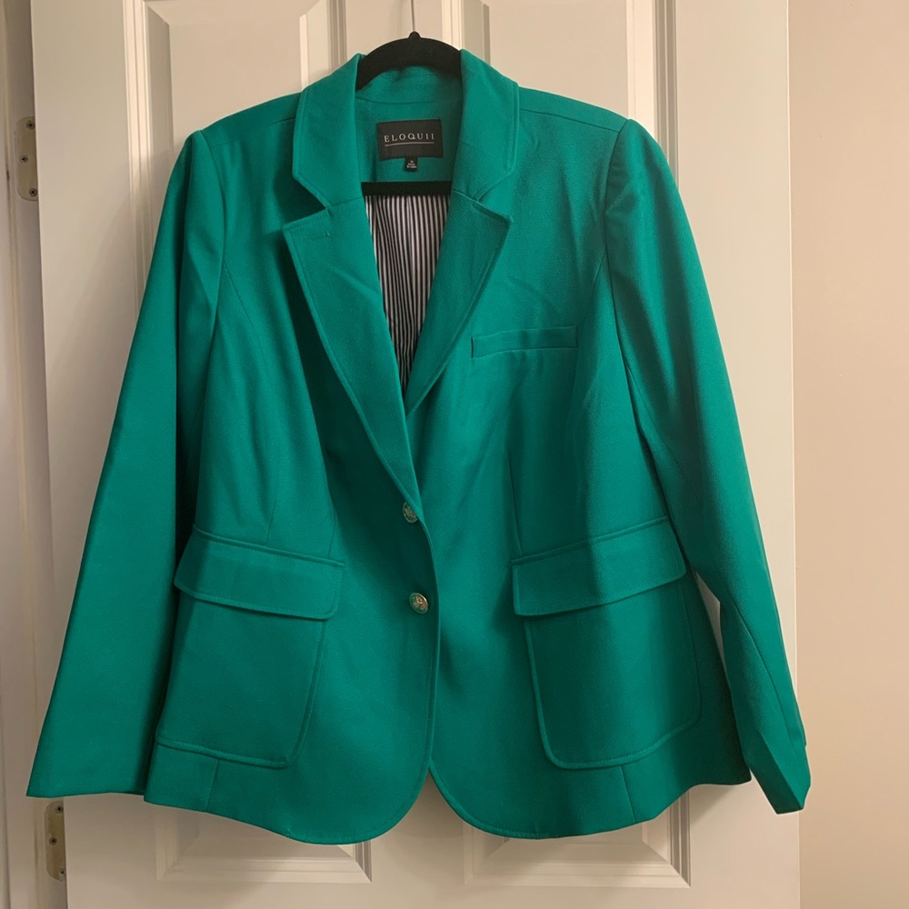 Kelly green Eloquii blazer